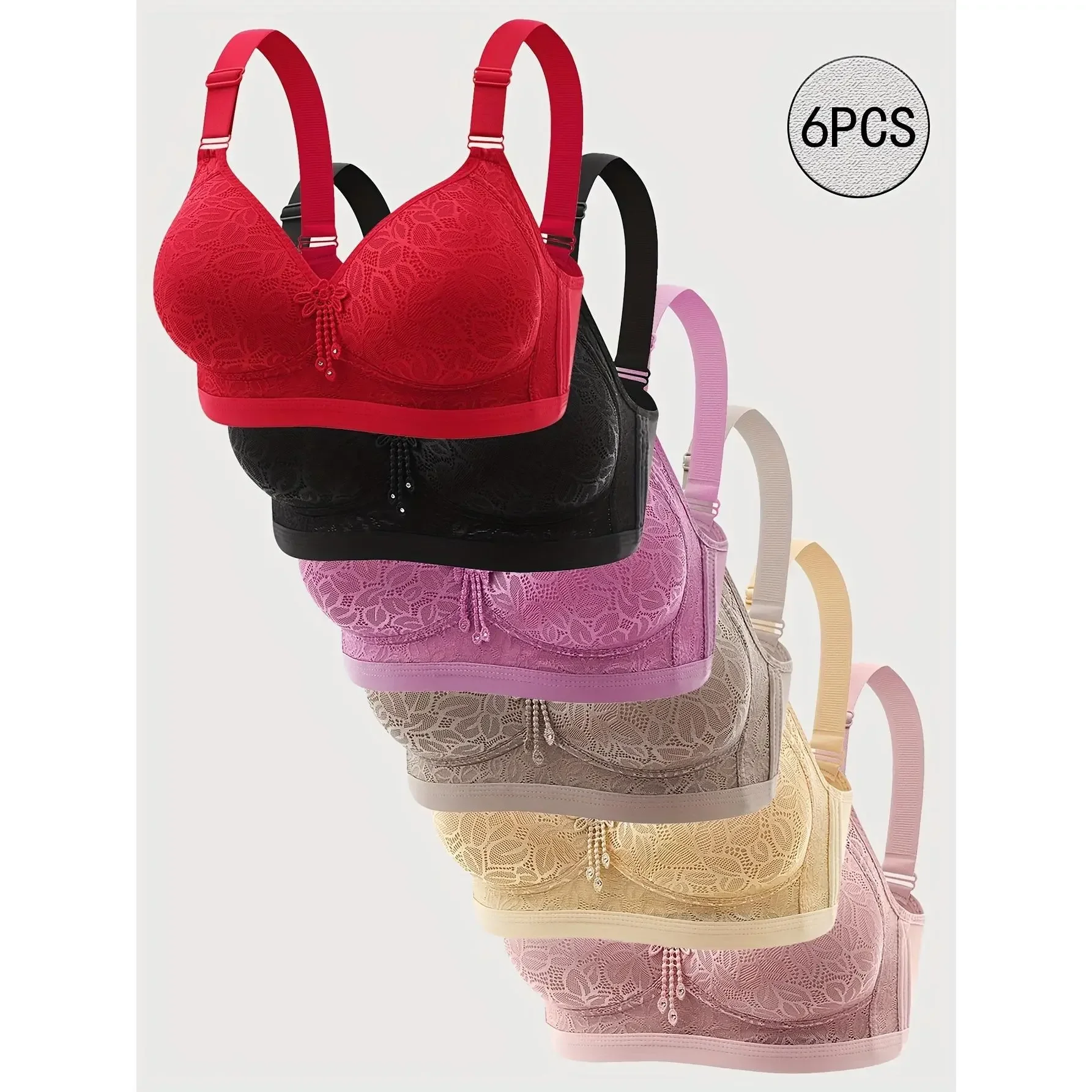 6pcs EssElegance Wire-Free Sea - T Shirt Bra Seamless ulasan dan harga