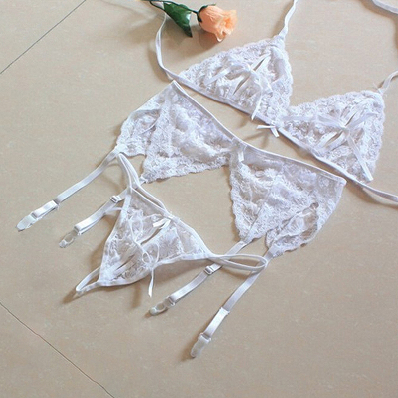 1 Set Women's Lace Lingerie, S - Sheer Mesh Bra ulasan dan harga