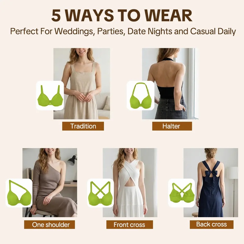 HSIA Seraphina 5-Way Multiway  - Sheer Mesh Bra ulasan dan harga