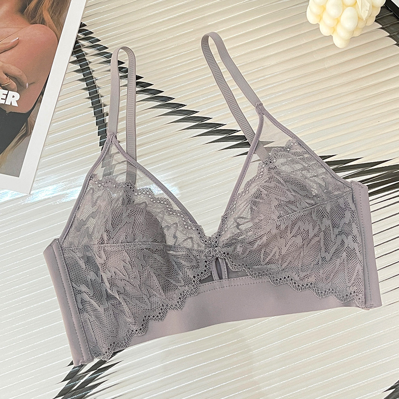 Sexy Lace Crop Top Deep V Back - T Shirt Bra Seamless ulasan dan harga