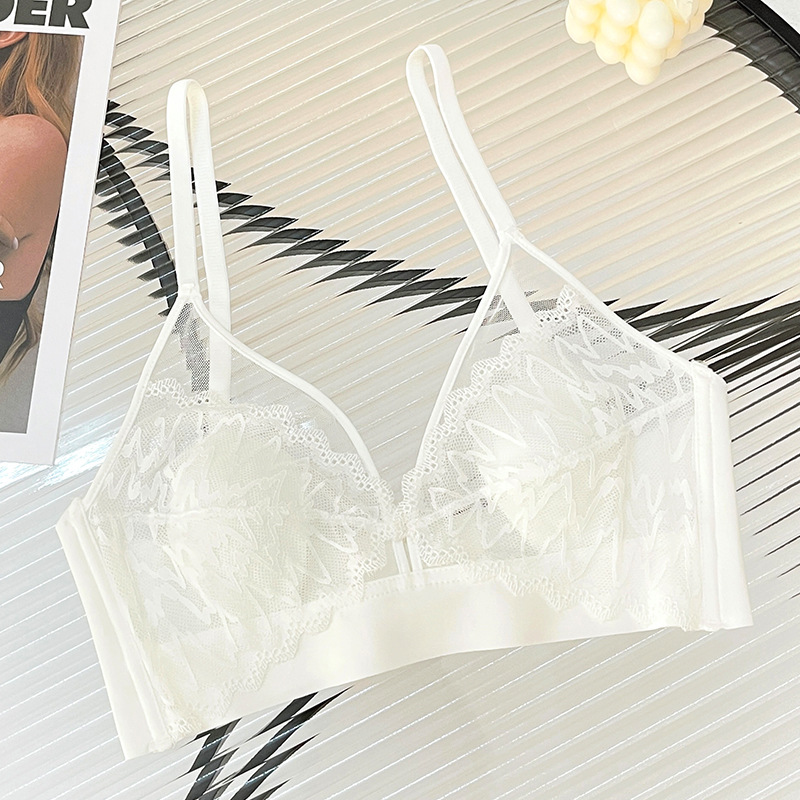 Sexy Lace Crop Top Deep V Back - T Shirt Bra Seamless ulasan dan harga