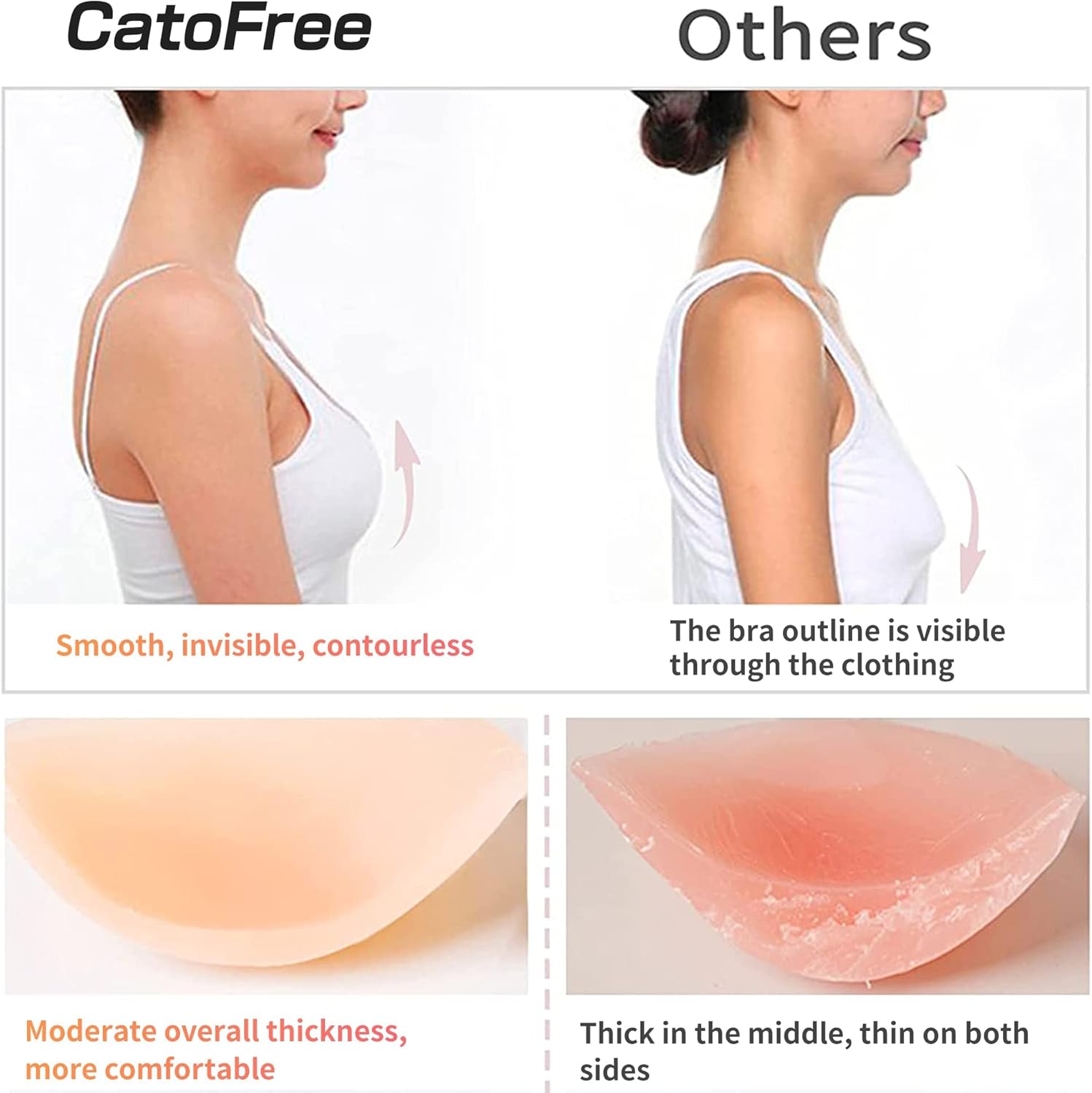 Push-Up Wire-Free Solid Silico - Strapless Bra Adhesive ulasan dan harga