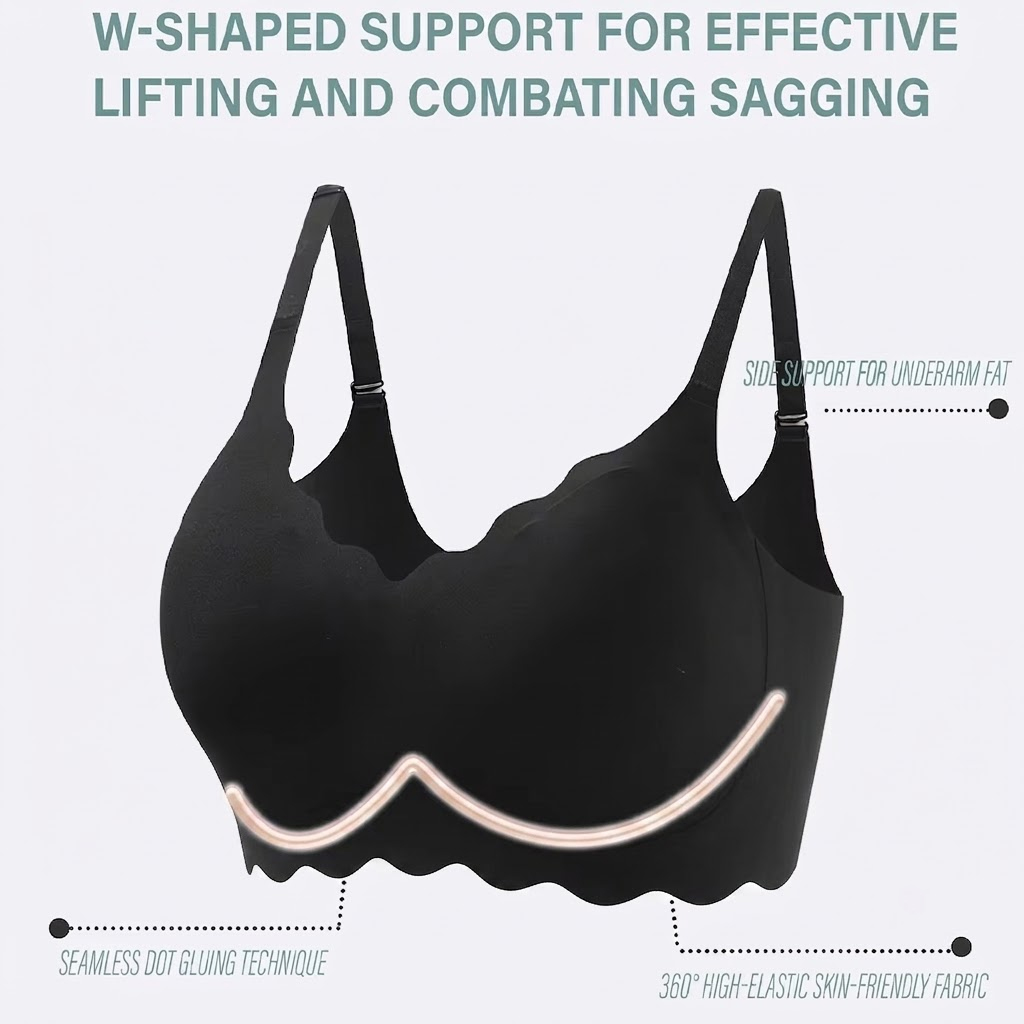 Seamless Wireless Supportive B - T Shirt Bra Seamless ulasan dan harga