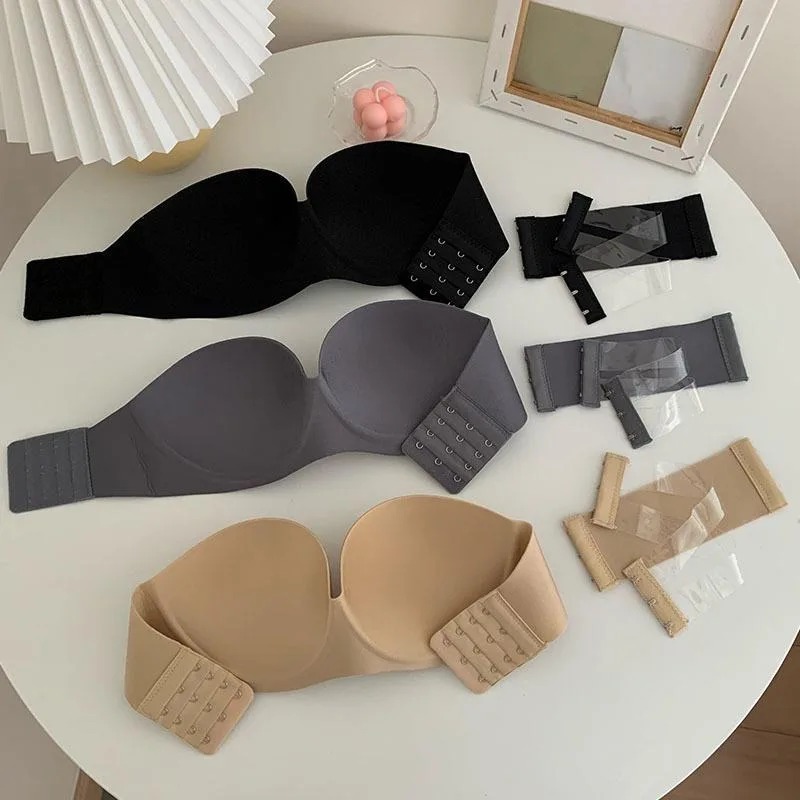 Women's Sexy Strapless Push-Up - Full Coverage Bra ulasan dan harga